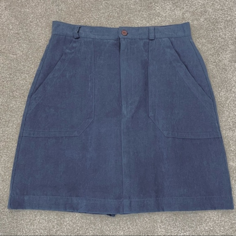 M‎ Sportfolio by Marcia Blue Microfiber Skirt 8